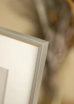 Ramme Desire Sølv 30x40 cm - Passepartout Hvid 21x30 cm