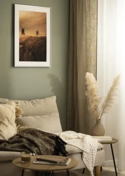 Ramme Desire Sølv 40x50 cm - Passepartout Hvid 30x40 cm