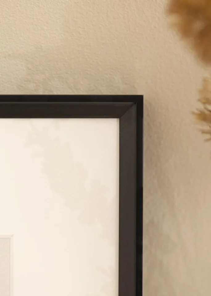 Ramme Desire Sort 10x15 cm - Passepartout Hvid 7x9 cm