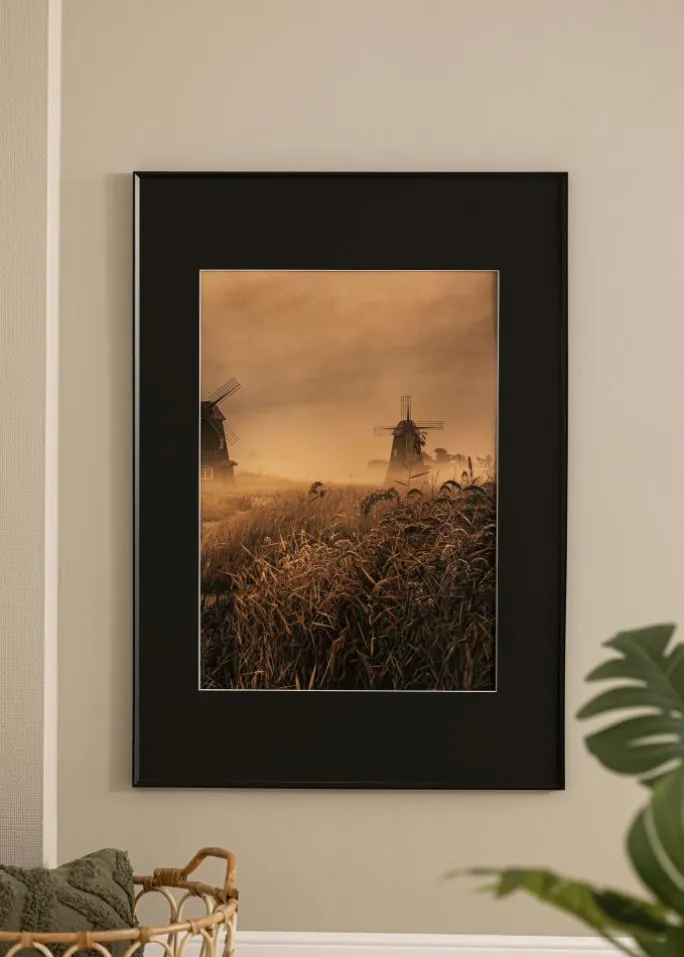 Ramme Desire Sort 40x50 cm - Passepartout Sort 27,5x37 cm