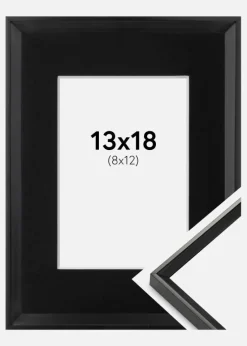 Ramme Desire Sort 13x18 cm - Passepartout Sort 9x13 cm