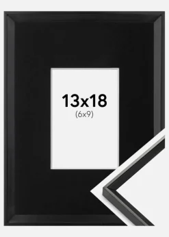 Ramme Desire Sort 13x18 cm - Passepartout Sort 7x10 cm
