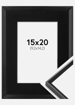 Ramme Desire Sort 15x20 cm - Passepartout Sort 4x6 inches