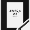 Ramme Desire Sort 42x59,4 cm (A2) - Passepartout Sort 25x38 cm