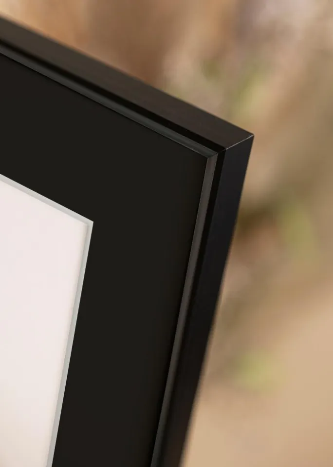 Ramme Desire Sort 42x59,4 cm (A2) - Passepartout Sort 25x38 cm