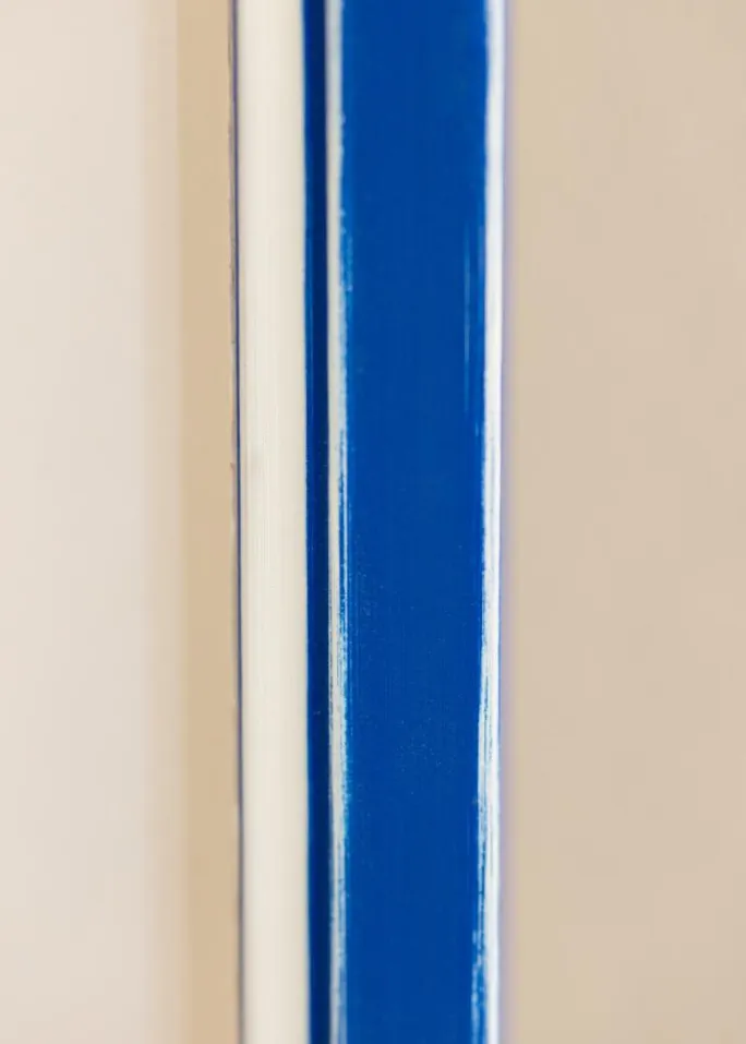 Ramme Diana Blå 45x60 cm - Passepartout Hvid 30x45 cm