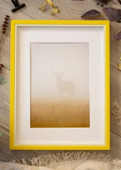 Ramme Diana Gul 50x60 cm - Passepartout Hvid 16x20 inches