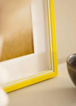 Ramme Diana Gul 50x65 cm - Passepartout Hvid 15x22 inches