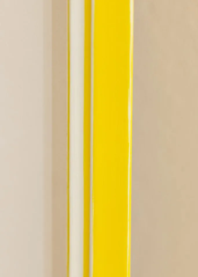 Ramme Diana Gul 42x59,4 cm - Passepartout Hvid 25x38 cm