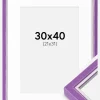 Ramme Diana Lilla 30x40 cm - Passepartout Hvid 22x32 cm