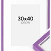 Ramme Diana Lilla 30x40 cm - Passepartout Hvid 21x30 cm
