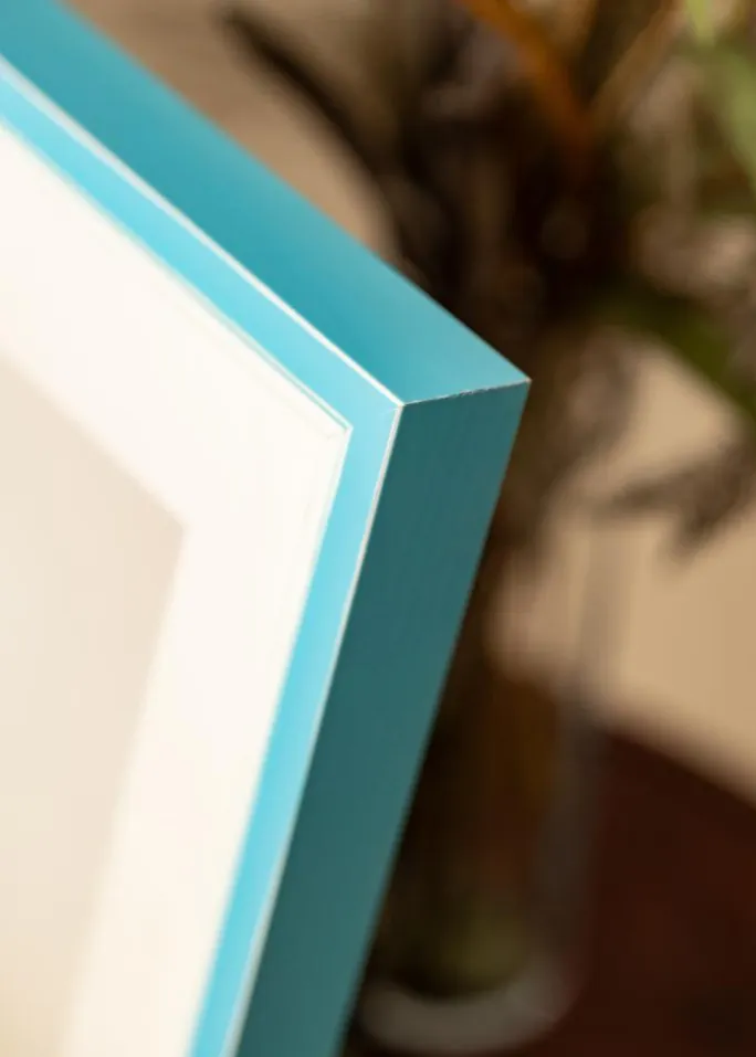 Ramme Diana Lyseblå 50x70 cm - Passepartout Hvid 40x61 cm