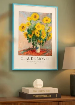 Ramme Diana Lyseblå 30x40 cm - Passepartout Hvid 8x12 inches