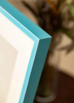 Ramme Diana Lyseblå 50x60 cm - Passepartout Hvid 16x20 inches