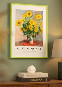 Ramme Diana Lysegrøn 60x80 cm - Passepartout Hvid 19x28 inches