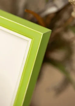 Ramme Diana Lysegrøn 50x60 cm - Passepartout Hvid 40x50 cm