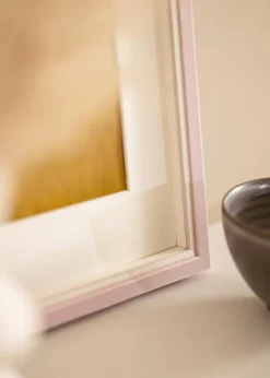 Ramme Diana lyserød 45x60 cm - Passepartout Hvid B3 353x500 mm