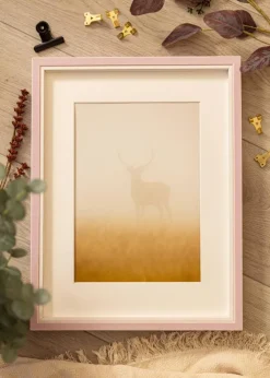 Ramme Diana lyserød 45x60 cm - Passepartout Hvid B3 353x500 mm