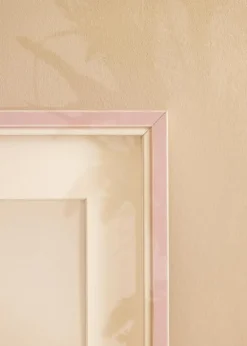 Ramme Diana lyserød 45x60 cm - Passepartout Hvid 30x45 cm