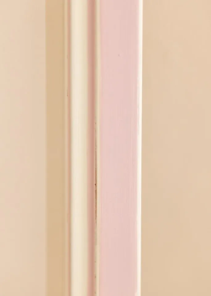 Ramme Diana lyserød 20x30 cm - Passepartout Hvid 10x20 cm