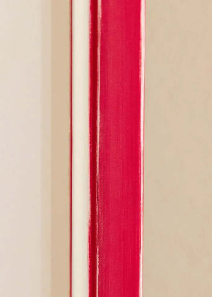 Ramme Diana Rød 50x70 cm - Passepartout Hvid 40x61 cm