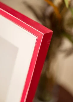 Ramme Diana Rød 45x60 cm - Passepartout Hvid 12x18 inches
