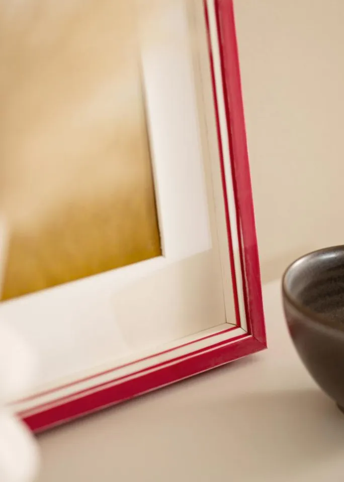 Ramme Diana Rød 45x60 cm - Passepartout Hvid 35x50 cm