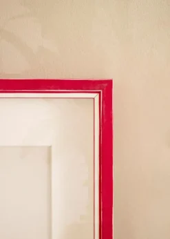 Ramme Diana Rød 50x70 cm - Passepartout Hvid 15x23 inches