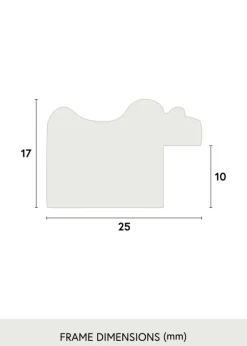 Ramme Drottningholm Sølv II - Valgfri Størrelse (Akrylglas)