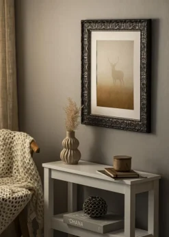 Ramme Durham Sort - Valgfri Størrelse (Akrylglas)