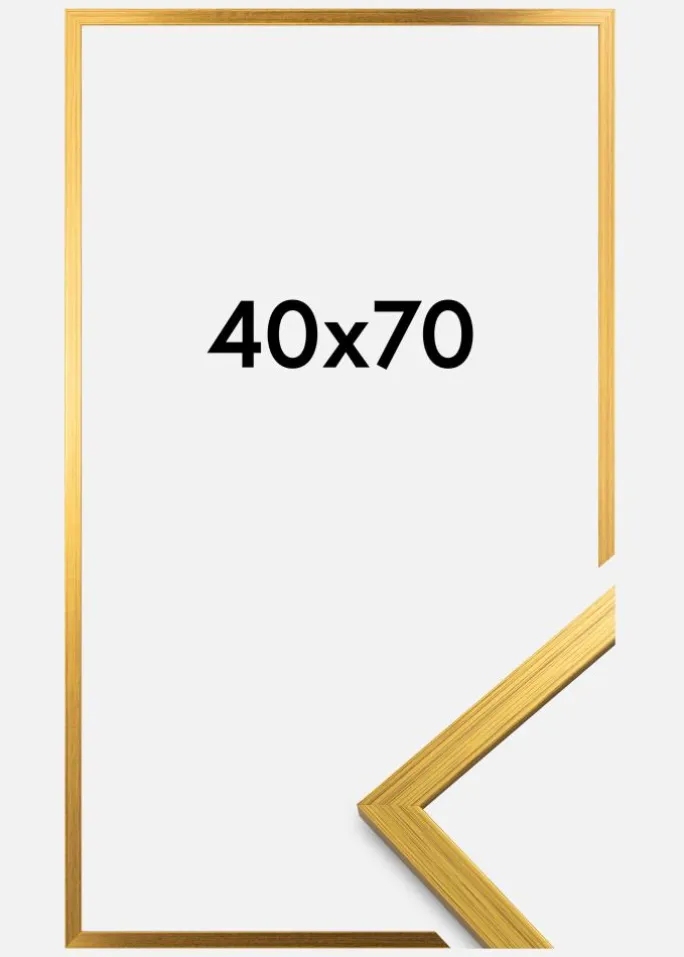Ramme Edsbyn Akrylglas Guld 40x70 cm