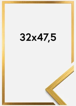 Ramme Edsbyn Akrylglas Guld 32x47,5 cm