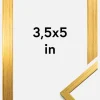 Ramme Edsbyn Akrylglas Guld 3,5x5 inches (8,89x12,7 cm)