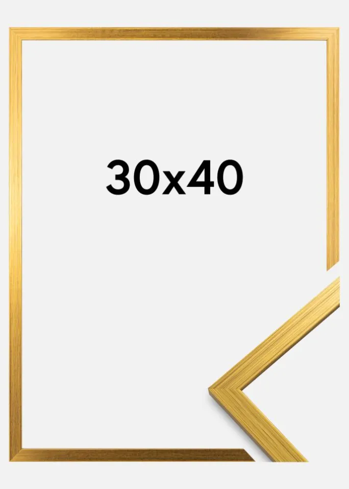 Ramme Edsbyn Akrylglas Guld 30x40 cm