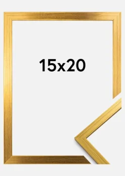 Ramme Edsbyn Akrylglas Guld 15x20 cm