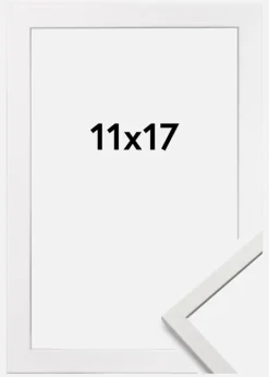 Ramme Edsbyn Akrylglas Hvid 11x17 cm