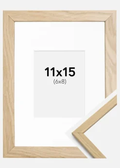 Ramme Edsbyn Eg 11x15 cm - Passepartout Hvid 7x9 cm