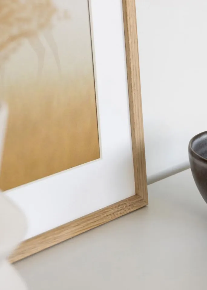 Ramme Edsbyn Eg 45x70 cm - Passepartout Hvid 35x60 cm