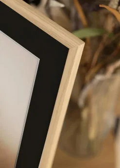 Ramme Edsbyn Eg 30x70 cm - Passepartout Sort 18x57 cm