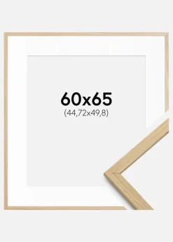 Ramme Edsbyn Eg 60x65 cm - Passepartout Hvid 18x20 inches