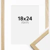 Ramme Edsbyn Eg 18x24 cm - Passepartout Hvid 13x18 cm