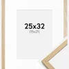 Ramme Edsbyn Eg 25x32 cm - Passepartout Hvid 16x22 cm