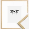Ramme Edsbyn Eg 25x27 cm - Passepartout Hvid 15x18 cm