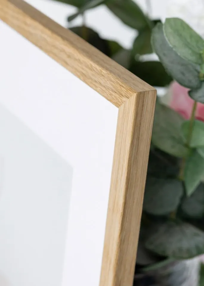 Ramme Edsbyn Eg 50x55 cm - Passepartout Hvid 40x45 cm