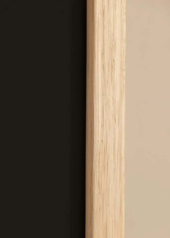 Ramme Edsbyn Eg 50x70 cm - Passepartout Sort 33x56 cm