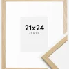 Ramme Edsbyn Eg 21x24 cm - Passepartout Hvid 11x14 cm