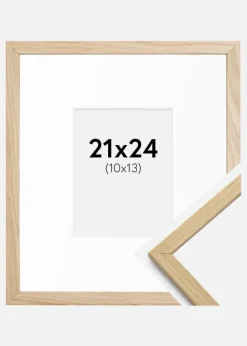 Ramme Edsbyn Eg 21x24 cm - Passepartout Hvid 11x14 cm