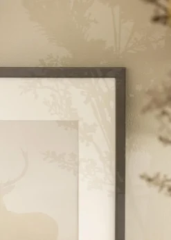 Ramme Edsbyn Grafit 30x40 cm - Passepartout Hvid 21x30 cm