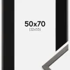 Ramme Edsbyn Grafit 50x70 cm - Passepartout Sort 33x56 cm