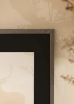 Ramme Edsbyn Grafit 13x18 cm - Passepartout Sort 9x13 cm